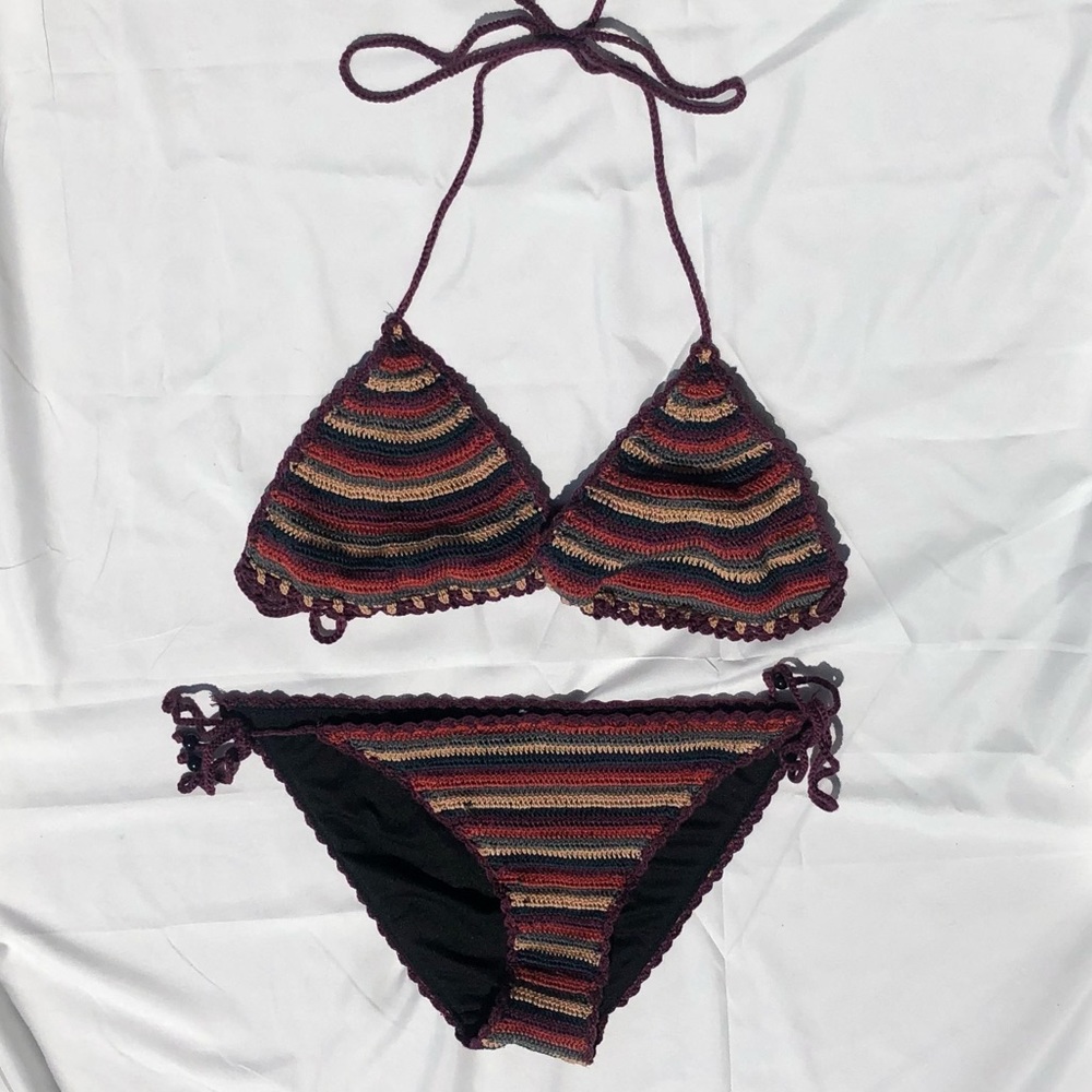 Skinny Dip Crocheted bikini.